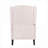 Linen Beige Fabric Pushback Recliner  Mid Century Wingback Accent Chair for Living Room and Bedroom-1922504808
