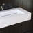 Chloe 47'' Wall Mounted Bathroom Sink Solid Surface Bathroom Vessel Sinks
