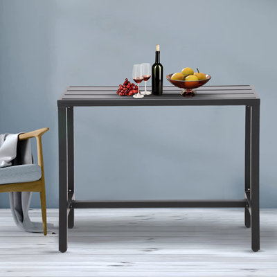 Counter Height 36.97'' Iron Bar Table