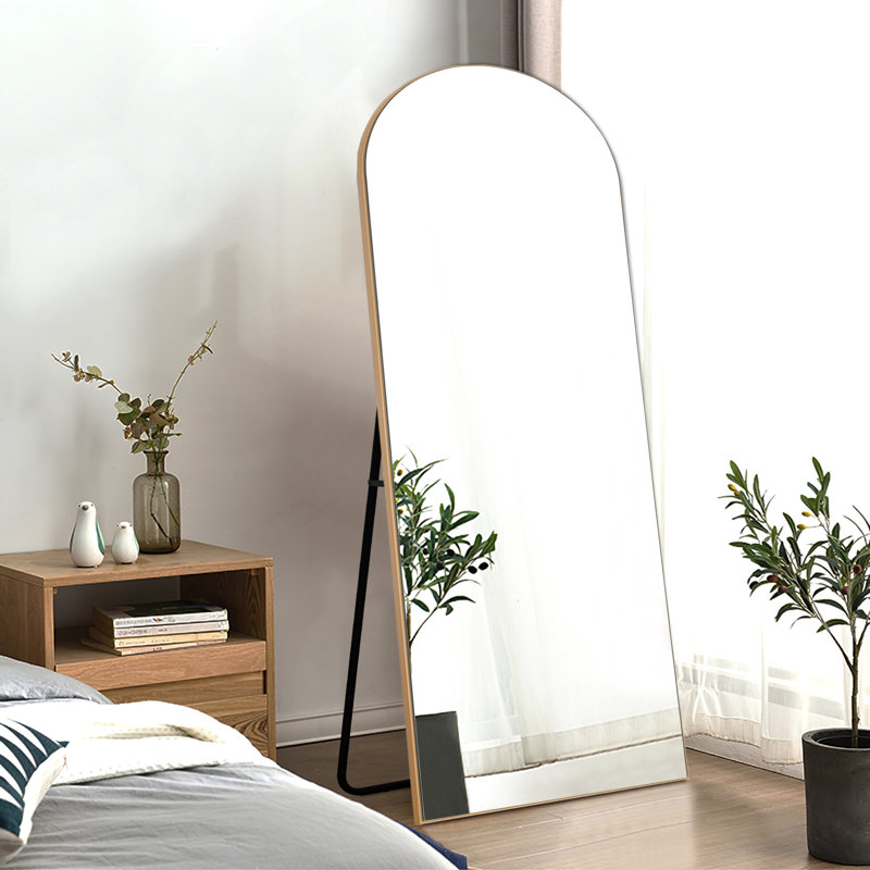 Miroir sur pied pleine longueur, Or