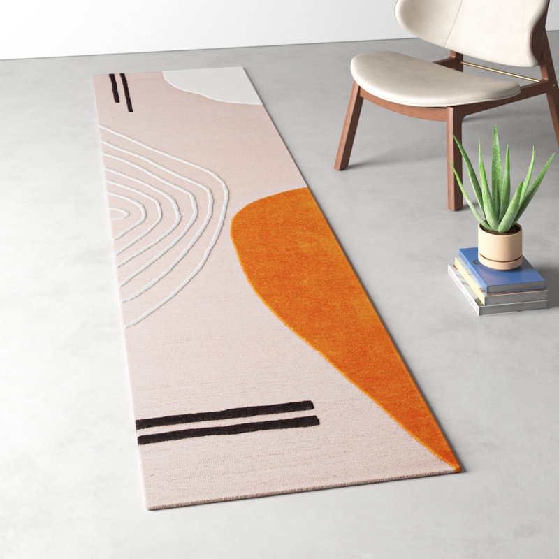 Felipe Wool Abstract Indoor Rug, Runner 2'3" x 12'