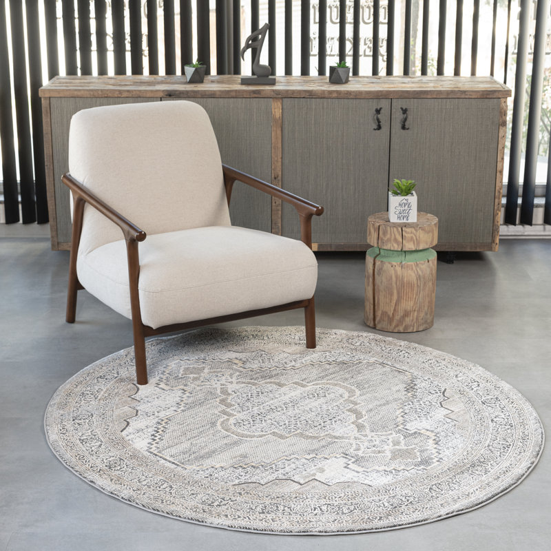 Waterford Abstract Indoor Rug, Round 7'10"