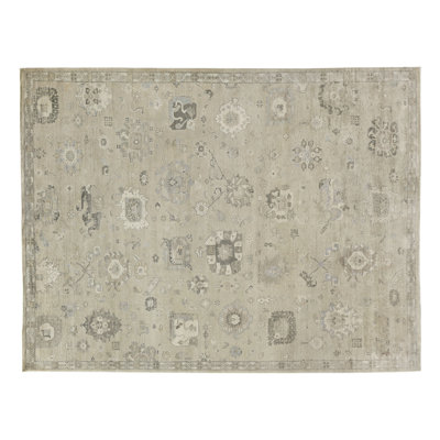 SAMPLE-Museum Oriental Hand-Knotted Beige Area Rug - 1'x1'6"