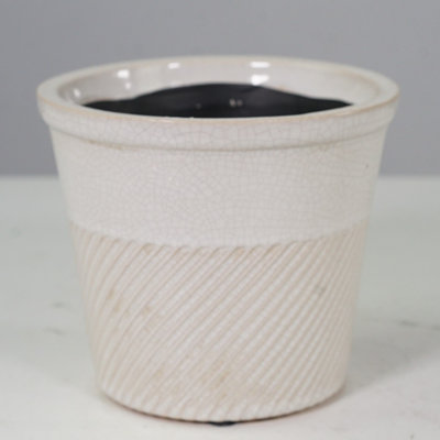 Cache-pot en céramique émaillée