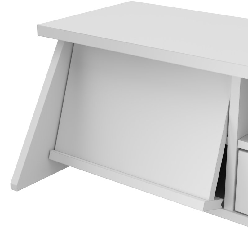 Aliyat Wood Desk Organizer, Pure White