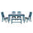 Barnouski Four Leg Dining Set-4105657-4105662-4105663