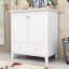 Chic 30-Inch Bathroom Vanity with Undermount Ceramic Sink and Adjustable Shelf-1579726761