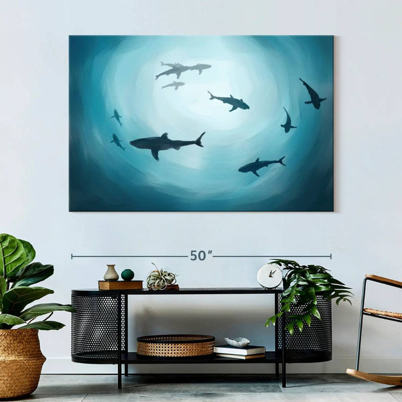 Shark Silhouette, 34" H x 51" W