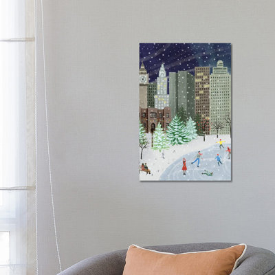 Christmas in the City I 1 Piece Wrapped Canvas Painting