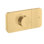 Modern 2-Handle 5" Wide Thermostatic Shower Valve Trim