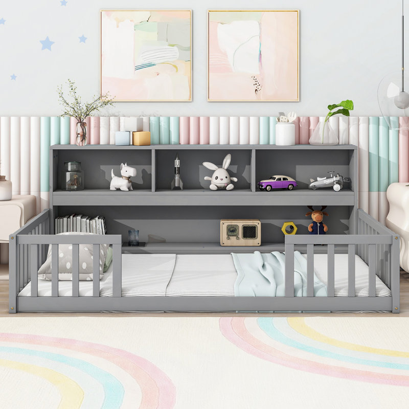 Jiah Yes Bed, Twin, Gray