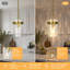 Levona 1 - Light Large Kitchen Island Pendant With Clear Hammered Glass Shade(Set Of 2)-2101498499