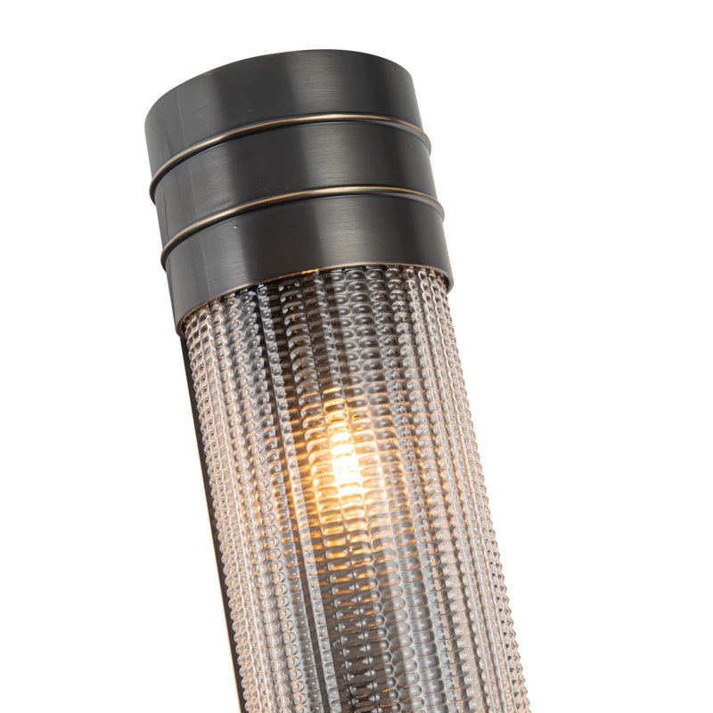 Willard 3 - Light Bath Sconce, Urban Bronze, Clear Prismatic