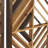 Wood Slatted Wood Design Geometric Brown Wall Decor Set
