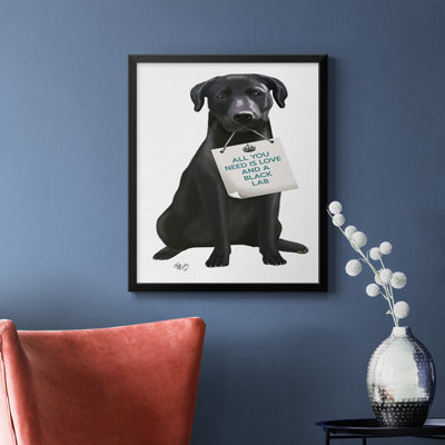 Love and Labrador Premium Framed Canvas - Ready to Hang