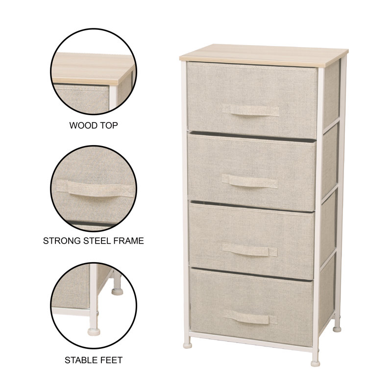 Mullaly 4 Drawer Storage Drawer