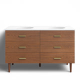 Dondi 54'' Double Bathroom Vanity with Quartz Top