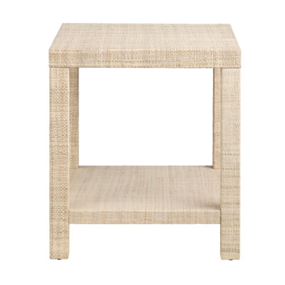 Montrail Raffia Square End Table