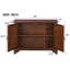 40"  Console Table With Storage Shelf, Retro Entryway Table With Adjustable Storage Shelf, Sofa Couch Table For Hallway, Entry Way, Living Room, Foyer, Light Espresso-495257031