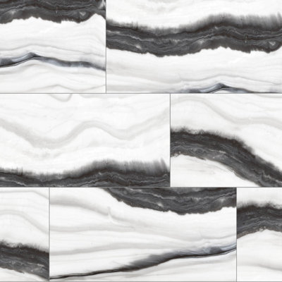 Luxaura Venataro 24x48 Polished Natural Stone/Marble Look Large Format Porcelain Floor and Wall Tile