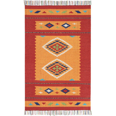 Tapis jaune bohémien Farrah