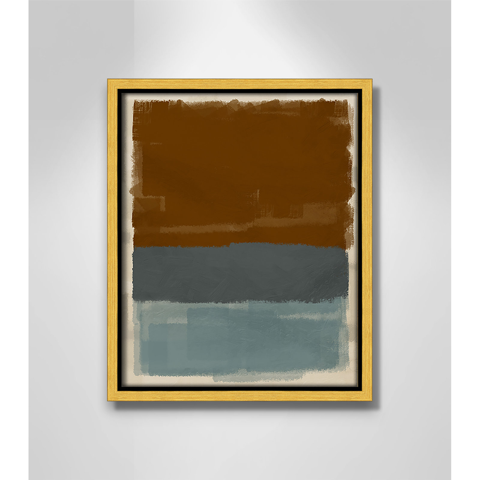 Turbulent Honesty Print by Marcus Prime, 9.5'' W x 11.5'' H, Gold Floater