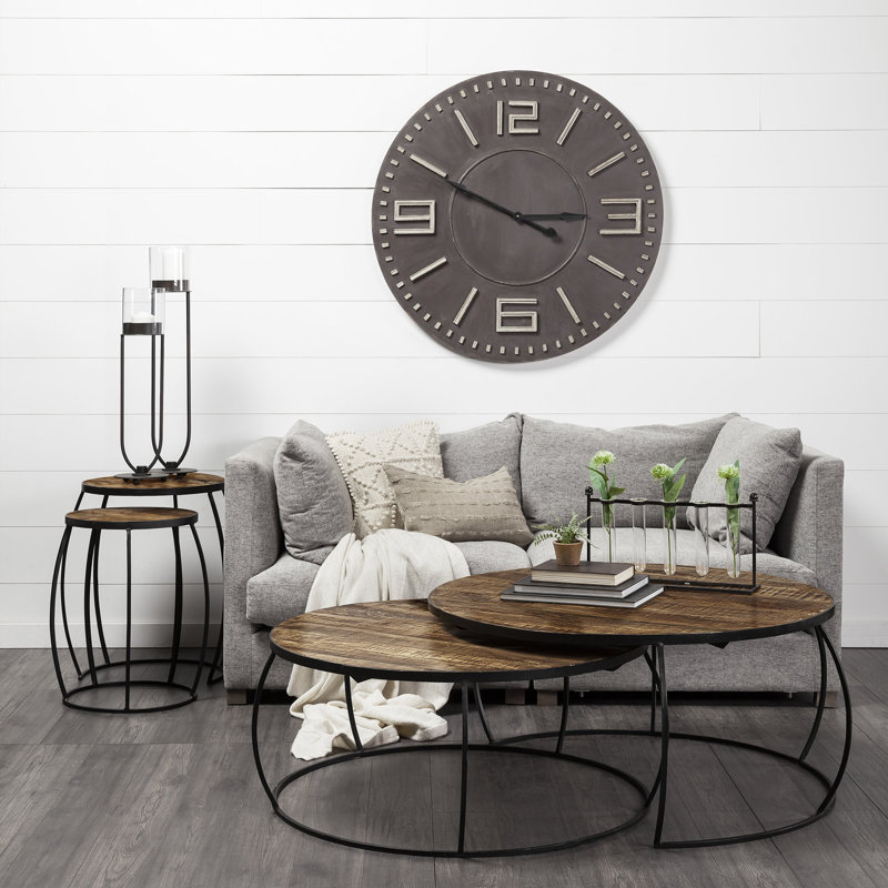 Pinero Solid Wood Top Nesting Tables