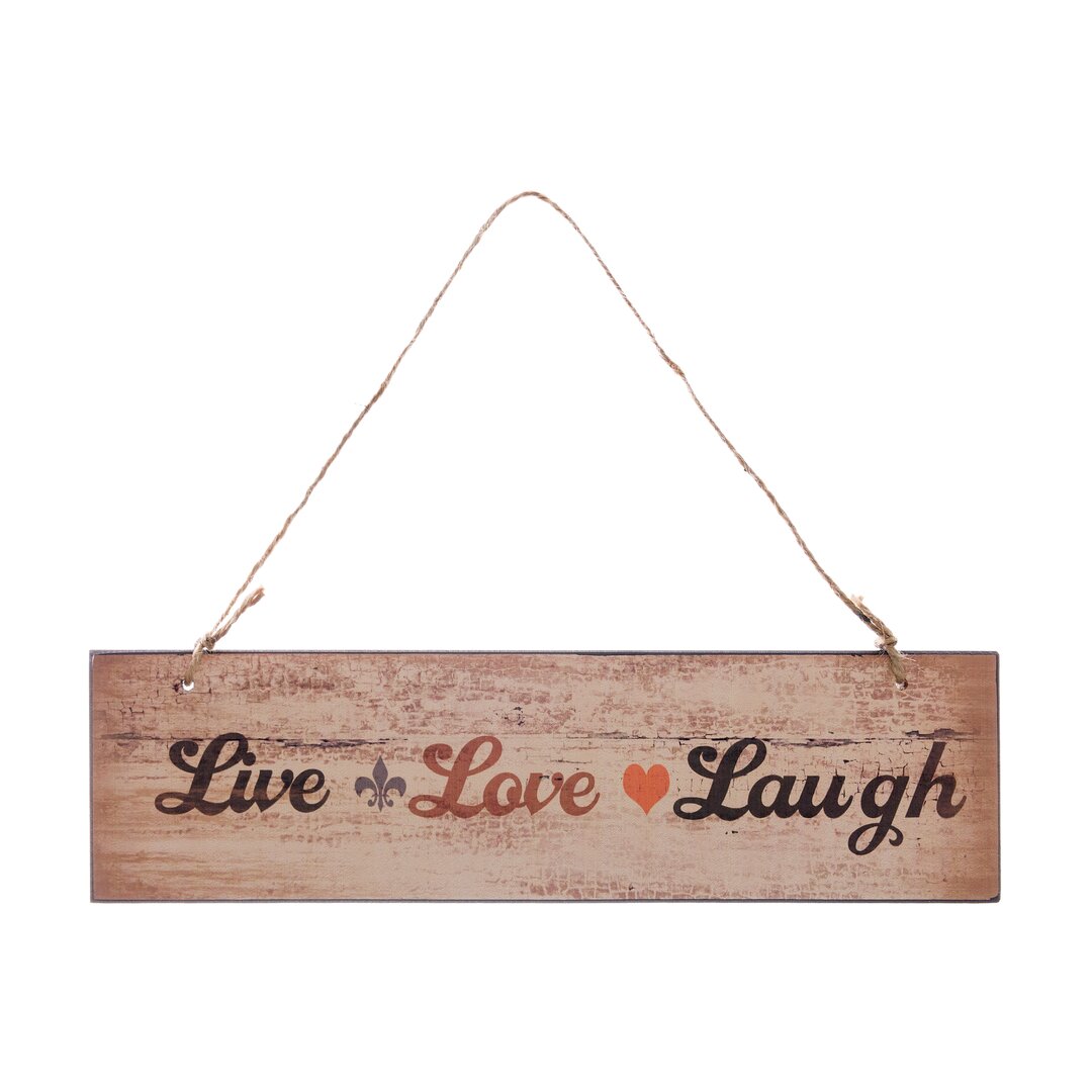 Holzbild Live Love Laugh