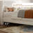Upholstered Platform Bed Frame with Tufted Nailhead Trim Wingback Headboard-741877961-741877963