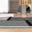 Tapis gris délavé à motif géométrique moderne et lavable-1689629668