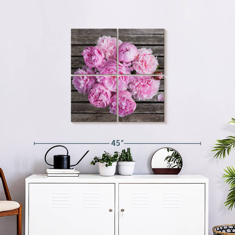 Bouquet de pivoines roses Harnek, H 26 po x l 26 po