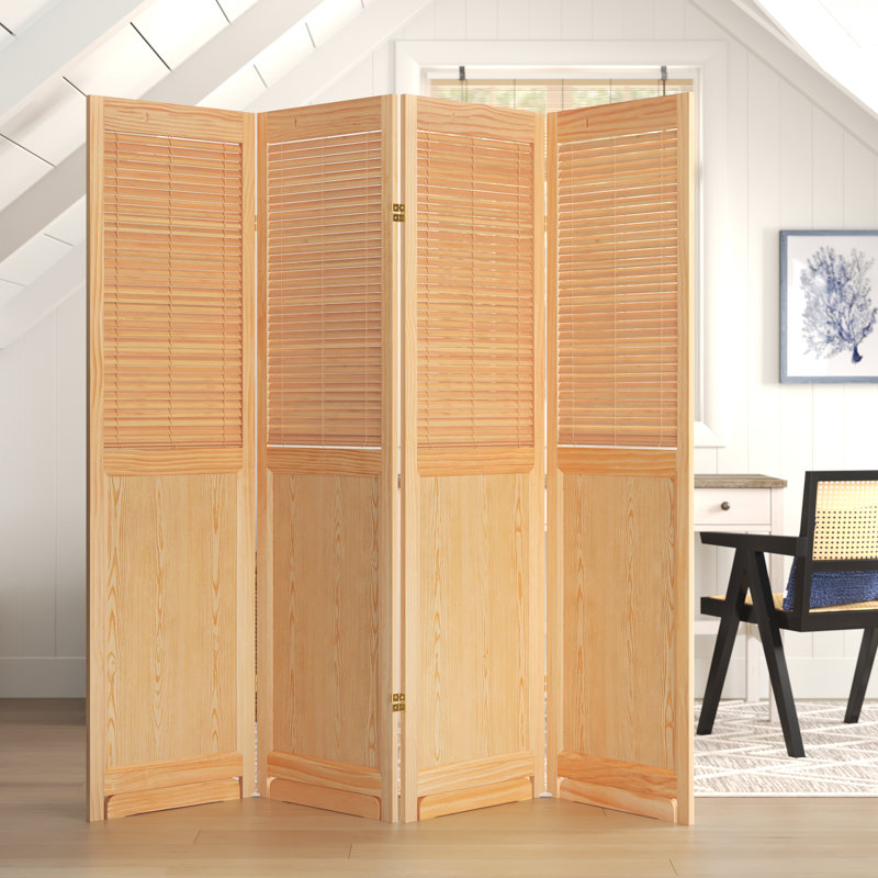 Cloison pliante haute de 6 pi Cayenna, Naturel, 4