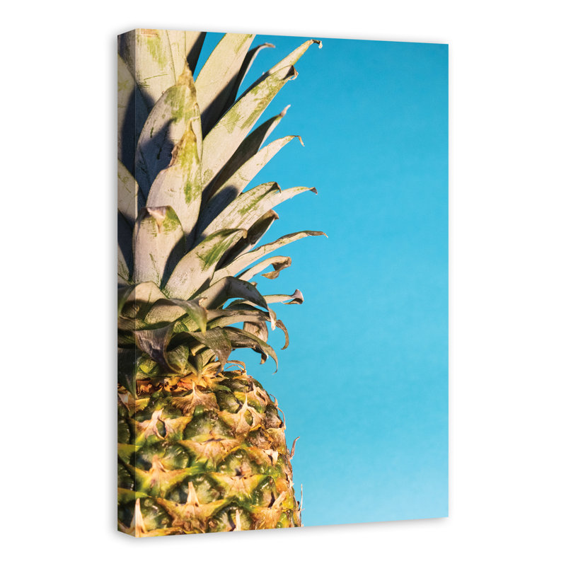 « large ananas », impression sur toile, reproduction d’art sur toile, H 18 po x l 12 po, Toile tendue