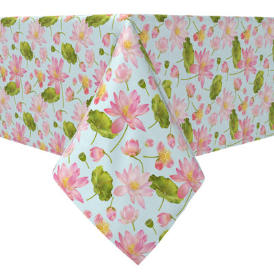 Fabric Textile Products, Inc. Rectangular Tablecloth, 100% Cotton, 60X120", Floral Decorations