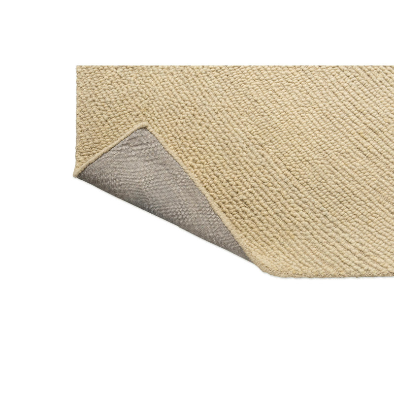 Hand Tufted Wool Area Rug in Sand, Rectangle 4'7" x 6'7"