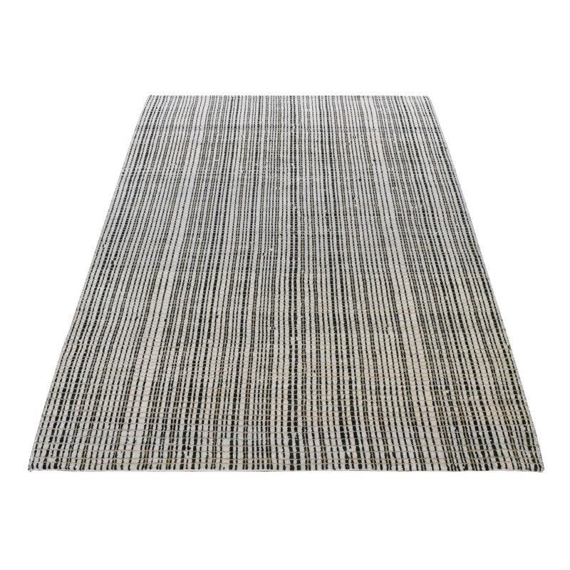 Tapis vert en laine noué à la main 4 pi x 5 pi 10 po 72457DC1B6FB4752BD741630BE64F7B0