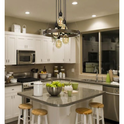 5 - Light Satin Black Cluster Pendant