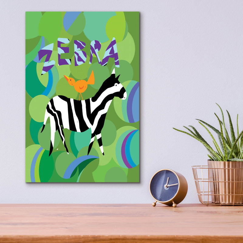 " Zebra " by Holly McGee, 16" H x 12" W x 0.13" D