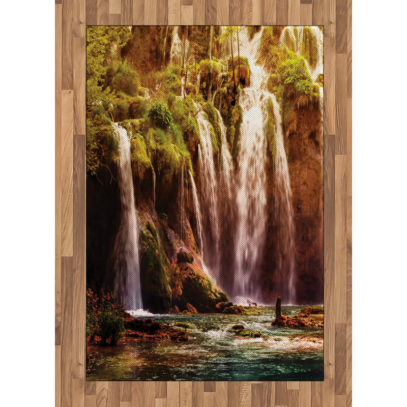 Nature High Density Long Fiber Poly Threads Decorative Area Rug Carpet, Rectangle 4' x 5'8"
