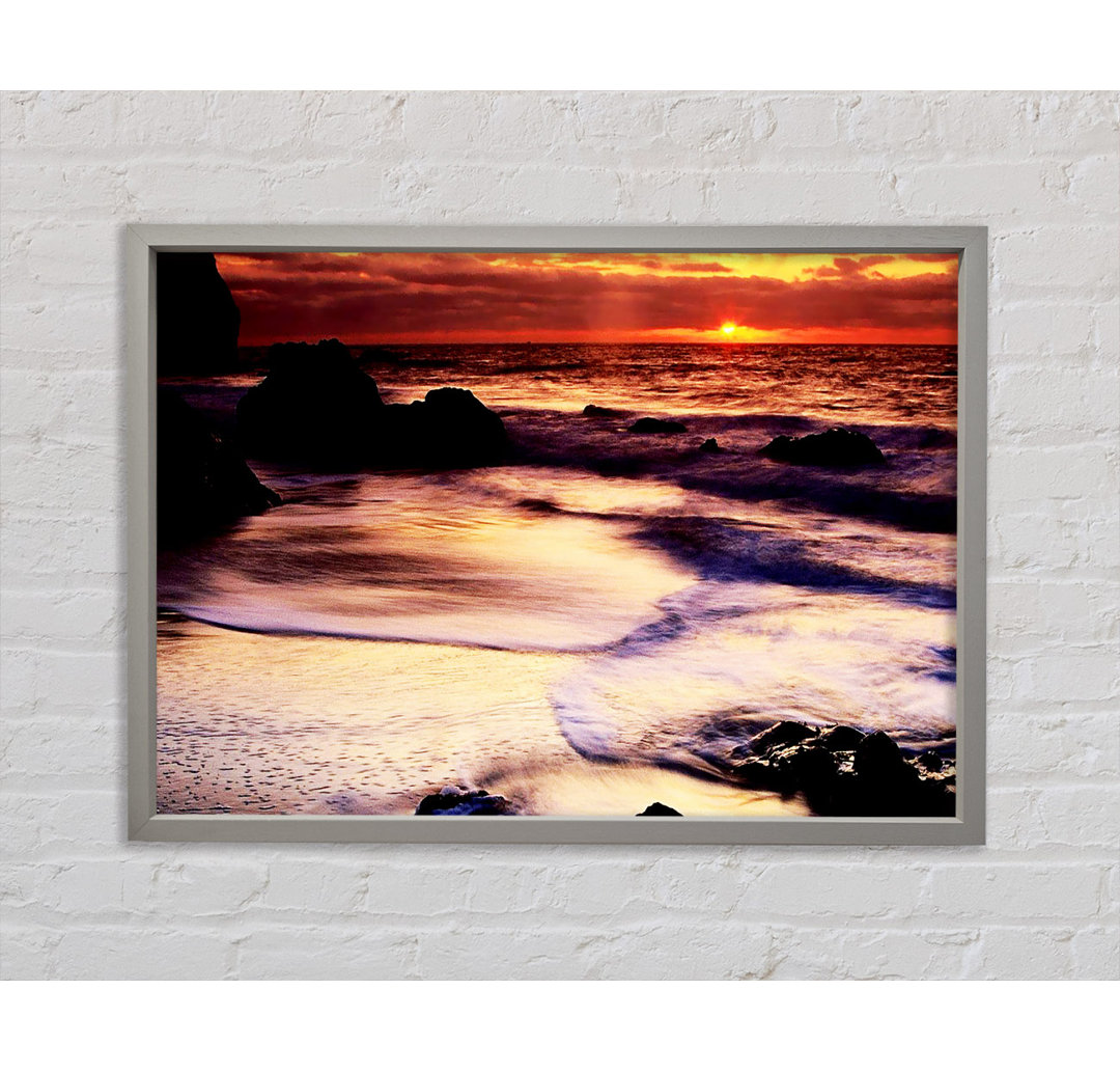 Gerahmtes Leinwandbild Ocean Mist Sunrise