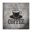 Impression d’art graphique sur toile tendue café-26853811