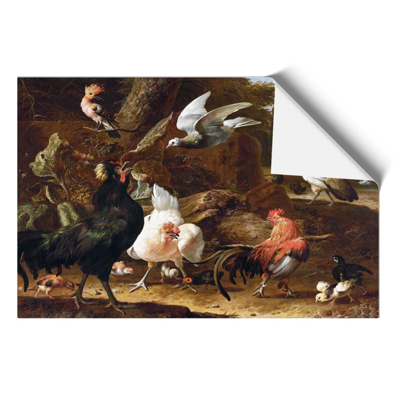 Birds in a Park by Melchior dHondecoeter - Frameless Print, 21cm H x 30cm W x 0.1cm D