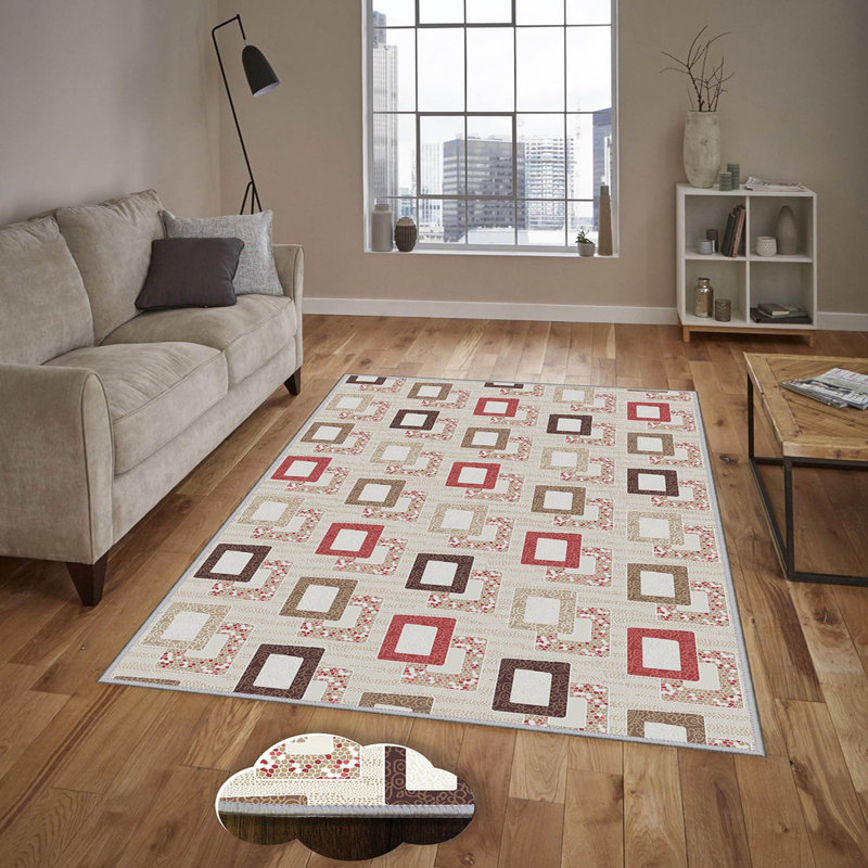 Premium 3D Printed Carpet, 4.6 x 7.2 Feet, 100% Polyester, 0.3 Inches Pile Height | Antibacterial, Non-Slip Underside, Machine Washable | Perfect for Living Room, Bedroom, and Kids' Play Areas, Durable & Stylish