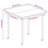 Drashti Square 4 - Person 31.5" Long Dining Set with Cushions-166600629-166600625-166600627