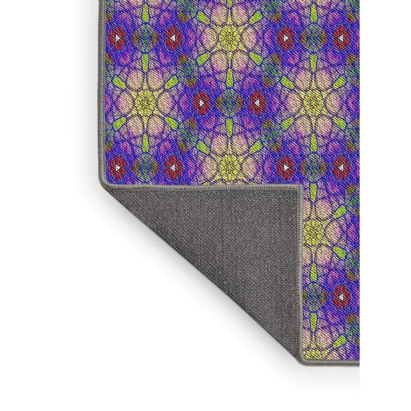 Mauve Tapis décoratif, Rectangle 5 pi x 7 pi