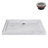 Streamline 48 in. x 36 in. Alcove Acrylic Shower Base in Matte Marble with Center Drain, Drain Included-118934381