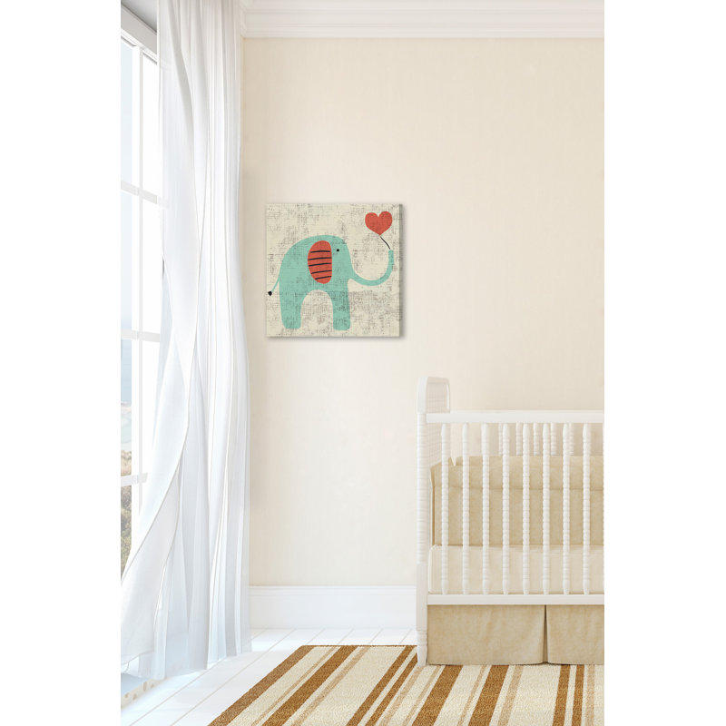 «Ada's Elephant», reproduction sur toile tendue, H 24 po x l 24 po x P 1,5 po