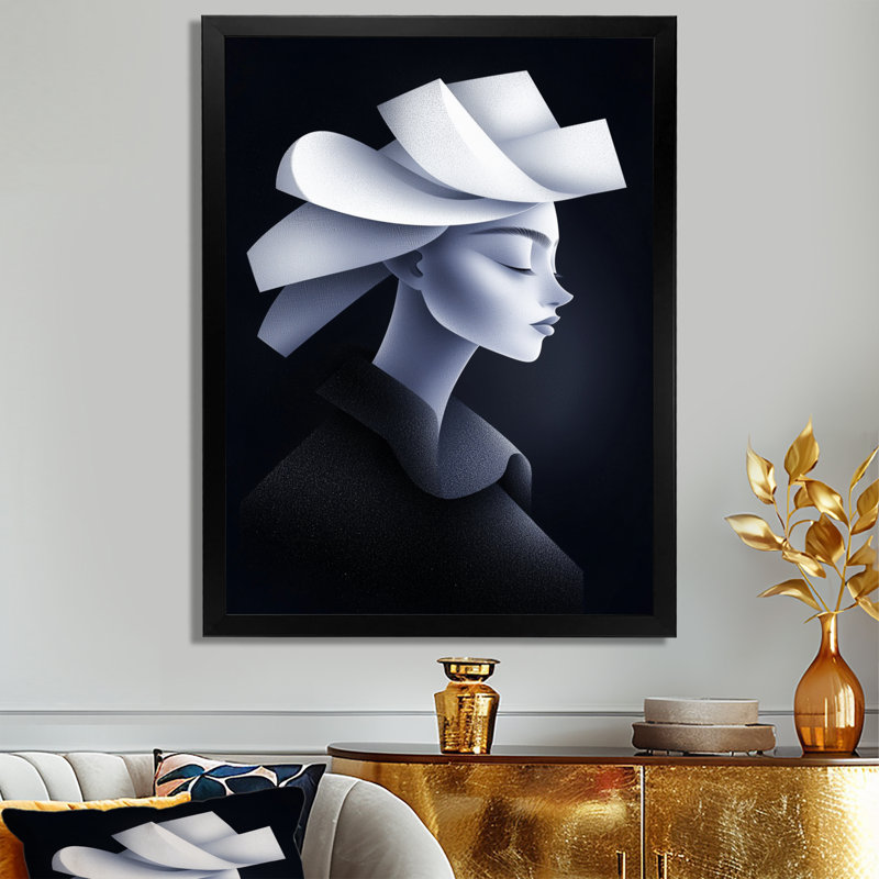 Lodd - mode, reproduction d'art sur toile, Noir, H 20 po x l 12 po, Reproduction encadrée d'une seule photo