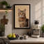 Tabby's Gaze Modern - Wrapped Canvas-449977673-449977678