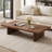 Modern Wood Coffee Table, Rectangler Sled Coffee Table for Livingroom-460332410-440808984
